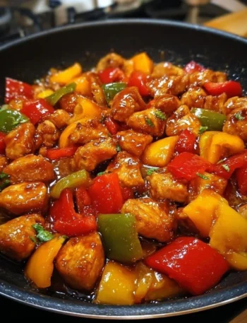 Honey Garlic Chicken with Bell Peppers dish for a flavorful dinner