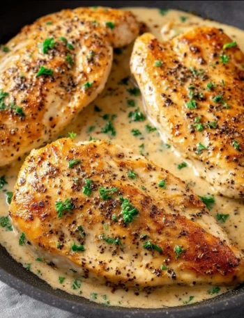 Delicious Ranch Chicken served with fresh vegetables on a plate