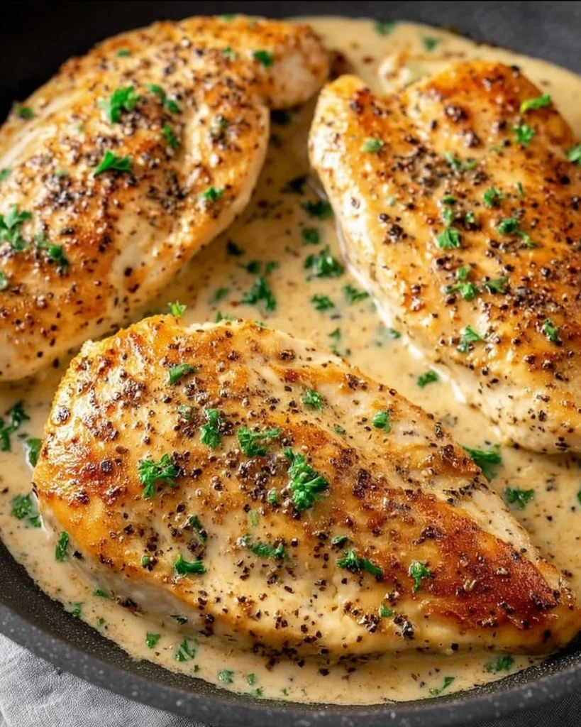 Delicious Ranch Chicken served with fresh vegetables on a plate