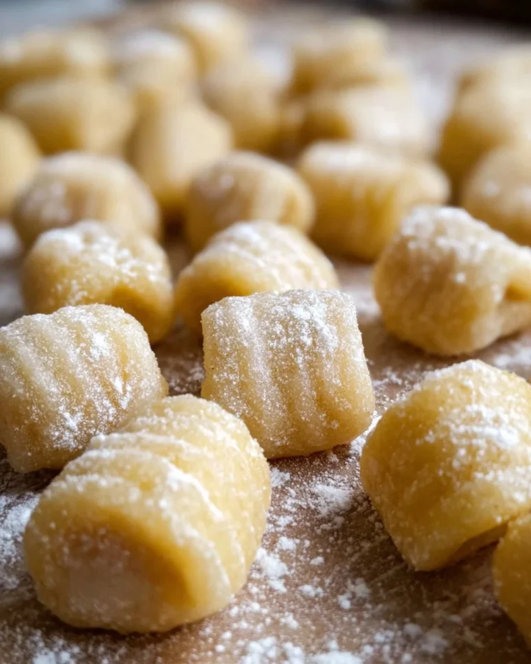 A delicious plate of homemade gluten-free gnocchi topped with fresh herbs.
